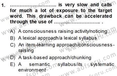 Okuma Ve Dinleme Öğretimi Dersi Ara Sınavı Deneme Sınav Soruları 1. Soru