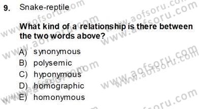 Okuma Ve Dinleme Öğretimi Dersi Ara Sınavı Deneme Sınav Soruları 9. Soru