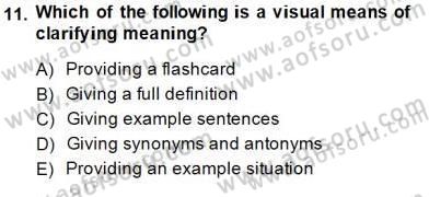 Okuma Ve Dinleme Öğretimi Dersi Ara Sınavı Deneme Sınav Soruları 11. Soru