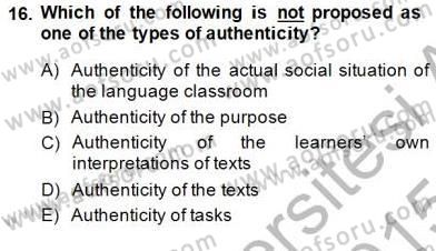 Okuma Ve Dinleme Öğretimi Dersi Ara Sınavı Deneme Sınav Soruları 16. Soru