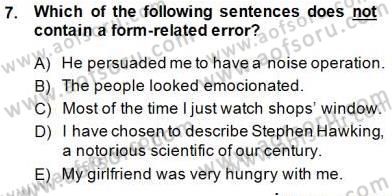 Okuma Ve Dinleme Öğretimi Dersi Ara Sınavı Deneme Sınav Soruları 7. Soru