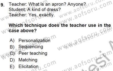 Okuma Ve Dinleme Öğretimi Dersi Ara Sınavı Deneme Sınav Soruları 9. Soru