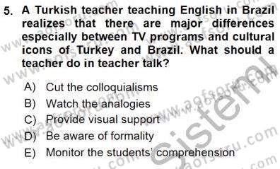 Okuma Ve Dinleme Öğretimi Dersi 2015 - 2016 Yılı (Final) Dönem Sonu Sınav Soruları 5. Soru