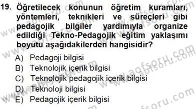 İng. Öğretmenliğinde Öğretim Teknolojileri Ve Materyal Tasarımı 1 Dersi 2012 - 2013 Yılı (Vize) Ara Sınav Soruları 19. Soru