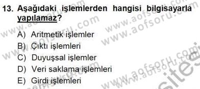İng. Öğretmenliğinde Öğretim Teknolojileri Ve Materyal Tasarımı 1 Dersi 2012 - 2013 Yılı (Final) Dönem Sonu Sınav Soruları 13. Soru