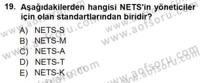 İng. Öğretmenliğinde Öğretim Teknolojileri Ve Materyal Tasarımı 1 Dersi 2012 - 2013 Yılı (Final) Dönem Sonu Sınav Soruları 19. Soru