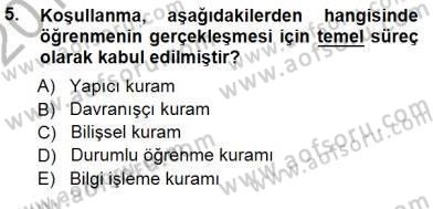 İng. Öğretmenliğinde Öğretim Teknolojileri Ve Materyal Tasarımı 1 Dersi 2012 - 2013 Yılı (Final) Dönem Sonu Sınavı 5. Soru