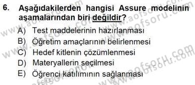 İng. Öğretmenliğinde Öğretim Teknolojileri Ve Materyal Tasarımı 1 Dersi 2012 - 2013 Yılı (Final) Dönem Sonu Sınav Soruları 6. Soru