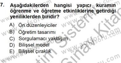 İng. Öğretmenliğinde Öğretim Teknolojileri Ve Materyal Tasarımı 1 Dersi 2012 - 2013 Yılı (Final) Dönem Sonu Sınav Soruları 7. Soru