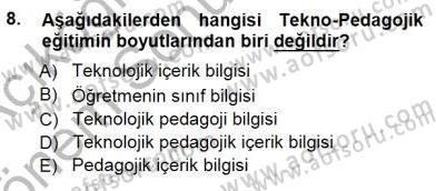İng. Öğretmenliğinde Öğretim Teknolojileri Ve Materyal Tasarımı 1 Dersi 2012 - 2013 Yılı (Final) Dönem Sonu Sınav Soruları 8. Soru