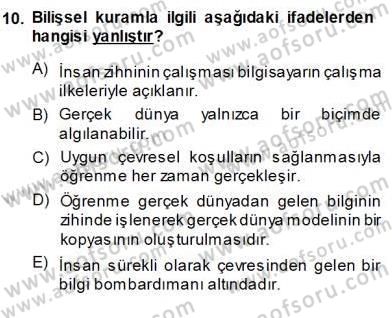 İng. Öğretmenliğinde Öğretim Teknolojileri Ve Materyal Tasarımı 1 Dersi 2013 - 2014 Yılı (Vize) Ara Sınav Soruları 10. Soru