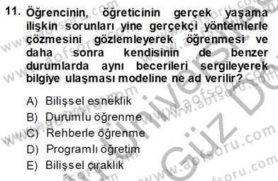 İng. Öğretmenliğinde Öğretim Teknolojileri Ve Materyal Tasarımı 1 Dersi 2013 - 2014 Yılı (Vize) Ara Sınav Soruları 11. Soru