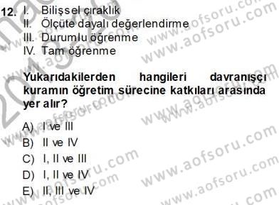 İng. Öğretmenliğinde Öğretim Teknolojileri Ve Materyal Tasarımı 1 Dersi 2013 - 2014 Yılı (Vize) Ara Sınav Soruları 12. Soru