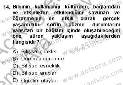 İng. Öğretmenliğinde Öğretim Teknolojileri Ve Materyal Tasarımı 1 Dersi 2013 - 2014 Yılı (Vize) Ara Sınav Soruları 14. Soru