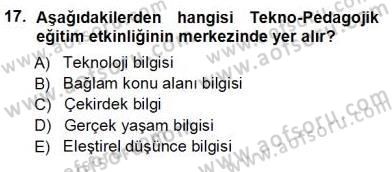 İng. Öğretmenliğinde Öğretim Teknolojileri Ve Materyal Tasarımı 1 Dersi 2013 - 2014 Yılı (Vize) Ara Sınav Soruları 17. Soru