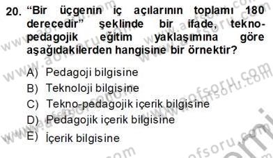 İng. Öğretmenliğinde Öğretim Teknolojileri Ve Materyal Tasarımı 1 Dersi 2013 - 2014 Yılı (Vize) Ara Sınav Soruları 20. Soru