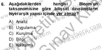 İng. Öğretmenliğinde Öğretim Teknolojileri Ve Materyal Tasarımı 1 Dersi 2013 - 2014 Yılı (Vize) Ara Sınav Soruları 6. Soru