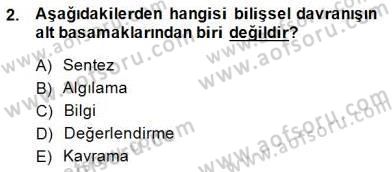 İng. Öğretmenliğinde Öğretim Teknolojileri Ve Materyal Tasarımı 1 Dersi 2013 - 2014 Yılı (Final) Dönem Sonu Sınav Soruları 2. Soru