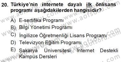 İng. Öğretmenliğinde Öğretim Teknolojileri Ve Materyal Tasarımı 1 Dersi 2013 - 2014 Yılı (Final) Dönem Sonu Sınav Soruları 20. Soru