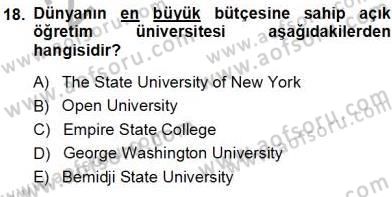 İng. Öğretmenliğinde Öğretim Teknolojileri Ve Materyal Tasarımı 1 Dersi 2013 - 2014 Yılı Tek Ders Sınav Soruları 18. Soru