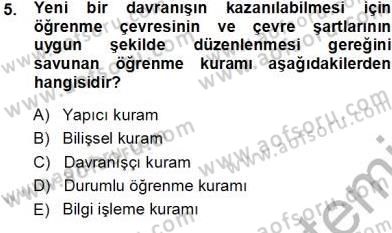 İng. Öğretmenliğinde Öğretim Teknolojileri Ve Materyal Tasarımı 1 Dersi 2013 - 2014 Yılı Tek Ders Sınav Soruları 5. Soru