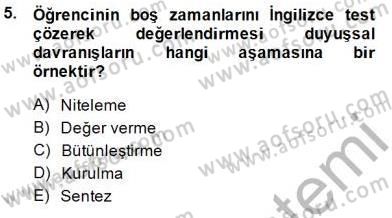 İng. Öğretmenliğinde Öğretim Teknolojileri Ve Materyal Tasarımı 1 Dersi 2014 - 2015 Yılı (Vize) Ara Sınav Soruları 5. Soru