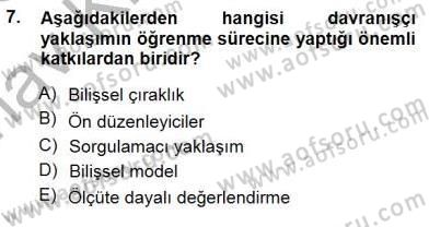 İng. Öğretmenliğinde Öğretim Teknolojileri Ve Materyal Tasarımı 1 Dersi 2014 - 2015 Yılı (Vize) Ara Sınav Soruları 7. Soru