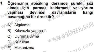 İng. Öğretmenliğinde Öğretim Teknolojileri Ve Materyal Tasarımı 1 Dersi 2014 - 2015 Yılı (Final) Dönem Sonu Sınav Soruları 1. Soru