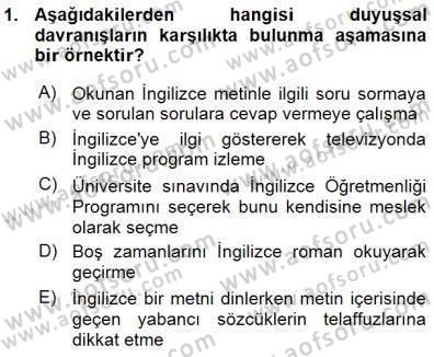 İng. Öğretmenliğinde Öğretim Teknolojileri Ve Materyal Tasarımı 1 Dersi 2015 - 2016 Yılı (Vize) Ara Sınav Soruları 1. Soru