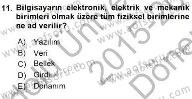 İng. Öğretmenliğinde Öğretim Teknolojileri Ve Materyal Tasarımı 1 Dersi 2015 - 2016 Yılı (Final) Dönem Sonu Sınav Soruları 11. Soru
