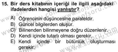 İng. Öğretmenliğinde Öğretim Teknolojileri Ve Materyal Tasarımı 2 Dersi 2012 - 2013 Yılı (Vize) Ara Sınav Soruları 15. Soru