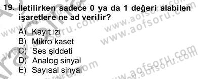 İng. Öğretmenliğinde Öğretim Teknolojileri Ve Materyal Tasarımı 2 Dersi 2012 - 2013 Yılı (Vize) Ara Sınav Soruları 19. Soru
