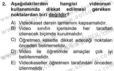 İng. Öğretmenliğinde Öğretim Teknolojileri Ve Materyal Tasarımı 2 Dersi 2012 - 2013 Yılı (Vize) Ara Sınav Soruları 2. Soru