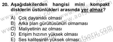 İng. Öğretmenliğinde Öğretim Teknolojileri Ve Materyal Tasarımı 2 Dersi 2012 - 2013 Yılı (Vize) Ara Sınav Soruları 20. Soru