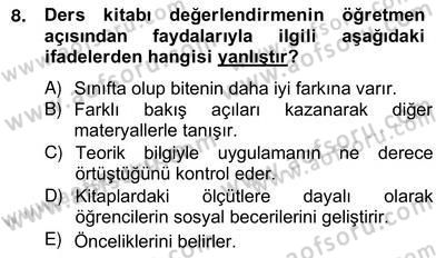 İng. Öğretmenliğinde Öğretim Teknolojileri Ve Materyal Tasarımı 2 Dersi 2012 - 2013 Yılı (Vize) Ara Sınav Soruları 8. Soru