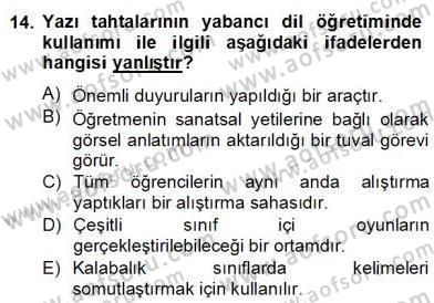 İng. Öğretmenliğinde Öğretim Teknolojileri Ve Materyal Tasarımı 2 Dersi 2012 - 2013 Yılı (Final) Dönem Sonu Sınav Soruları 14. Soru