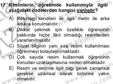İng. Öğretmenliğinde Öğretim Teknolojileri Ve Materyal Tasarımı 2 Dersi 2012 - 2013 Yılı (Final) Dönem Sonu Sınav Soruları 17. Soru