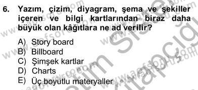 İng. Öğretmenliğinde Öğretim Teknolojileri Ve Materyal Tasarımı 2 Dersi 2013 - 2014 Yılı (Vize) Ara Sınav Soruları 6. Soru