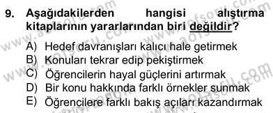 İng. Öğretmenliğinde Öğretim Teknolojileri Ve Materyal Tasarımı 2 Dersi 2013 - 2014 Yılı (Vize) Ara Sınav Soruları 9. Soru