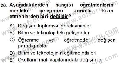 İng. Öğretmenliğinde Öğretim Teknolojileri Ve Materyal Tasarımı 2 Dersi 2013 - 2014 Yılı (Final) Dönem Sonu Sınavı 20. Soru