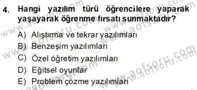 İng. Öğretmenliğinde Öğretim Teknolojileri Ve Materyal Tasarımı 2 Dersi 2013 - 2014 Yılı (Final) Dönem Sonu Sınavı 4. Soru