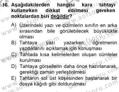 İng. Öğretmenliğinde Öğretim Teknolojileri Ve Materyal Tasarımı 2 Dersi 2014 - 2015 Yılı (Vize) Ara Sınavı 16. Soru