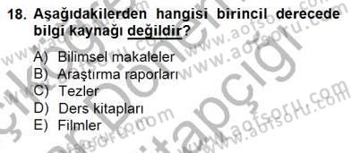 İng. Öğretmenliğinde Öğretim Teknolojileri Ve Materyal Tasarımı 2 Dersi 2014 - 2015 Yılı (Vize) Ara Sınavı 18. Soru