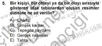 İng. Öğretmenliğinde Öğretim Teknolojileri Ve Materyal Tasarımı 2 Dersi 2014 - 2015 Yılı (Vize) Ara Sınavı 5. Soru