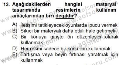 İng. Öğretmenliğinde Öğretim Teknolojileri Ve Materyal Tasarımı 2 Dersi 2014 - 2015 Yılı (Final) Dönem Sonu Sınav Soruları 13. Soru