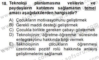 İng. Öğretmenliğinde Öğretim Teknolojileri Ve Materyal Tasarımı 2 Dersi 2014 - 2015 Yılı (Final) Dönem Sonu Sınav Soruları 18. Soru