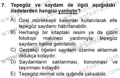 İng. Öğretmenliğinde Öğretim Teknolojileri Ve Materyal Tasarımı 2 Dersi 2014 - 2015 Yılı (Final) Dönem Sonu Sınav Soruları 7. Soru