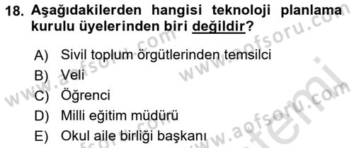 İng. Öğretmenliğinde Öğretim Teknolojileri Ve Materyal Tasarımı 2 Dersi 2015 - 2016 Yılı (Final) Dönem Sonu Sınav Soruları 18. Soru