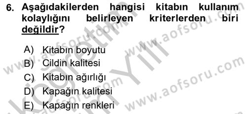 İng. Öğretmenliğinde Öğretim Teknolojileri Ve Materyal Tasarımı 2 Dersi 2016 - 2017 Yılı 3 Ders Sınav Soruları 6. Soru