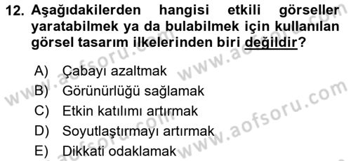 İng. Öğretmenliğinde Öğretim Teknolojileri Ve Materyal Tasarımı 2 Dersi 2016 - 2017 Yılı (Final) Dönem Sonu Sınav Soruları 12. Soru